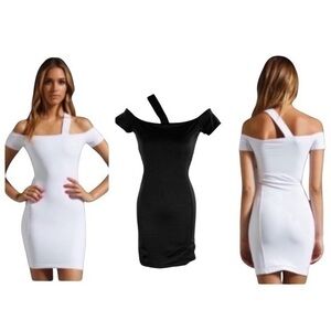 Boulee Phoebe black scuba bodycon dress